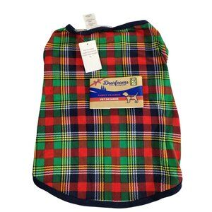 Dearfoams Holiday Family Pet Pajamas XL Plaid Dog Outfit